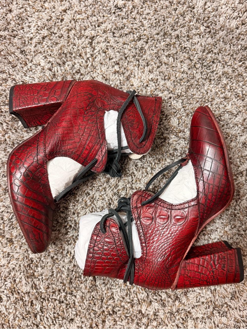 Red Croco Joyce - Picture 3 of 4